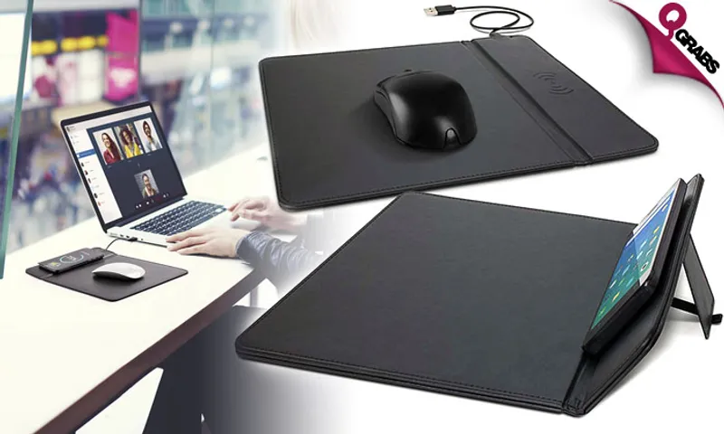 Wireless Charging Mouse Pad!